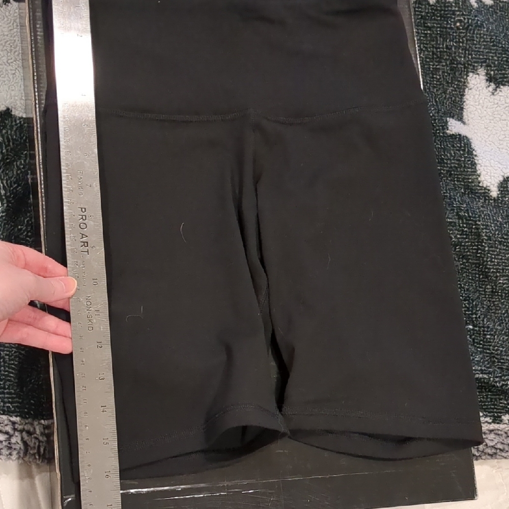 Black High-Waist Bike Shorts